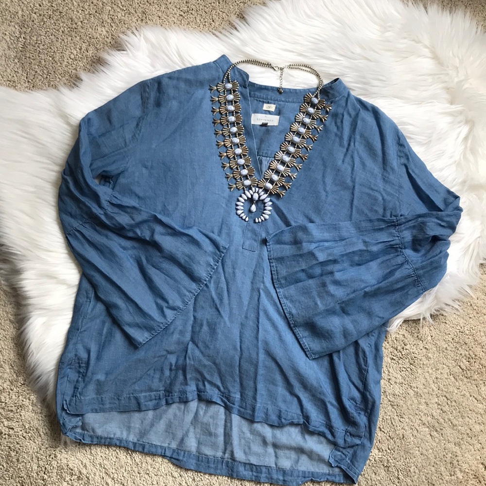 LOFT bell-sleeve shirt